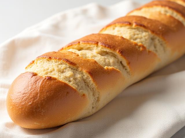 Baguette croustillante dorée